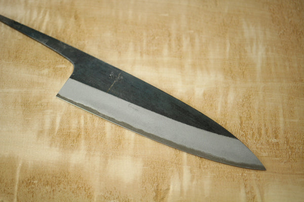 outlet Kosuke Muneishi Hand forged blank blade Blue #2 steel Kurouchi Funayuki Gyuto knife 185mm