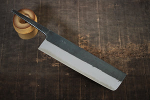 Kosuke Muneishi Håndsmedet blad Blå #2 stål Kurouchi Nakiri kniv 180mm