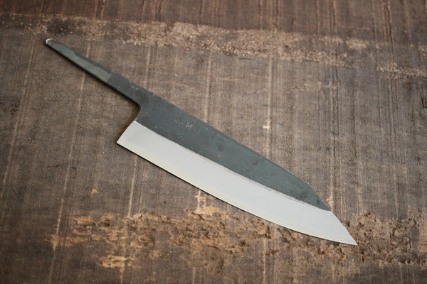 Kosuke Muneishi Håndsmedet blankt blad Blå #2 stål Kurouchi Kiritsuke Gyuto kniv 185mm