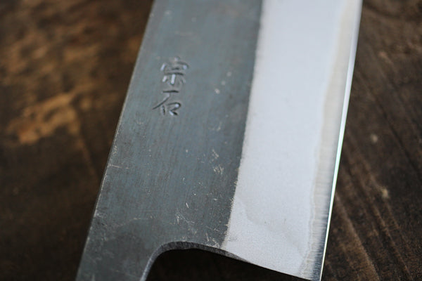 Kosuke Muneishi Handgeschmiedete Blankoklinge. Kurouchi Kiritsuke Gyuto-Messer aus blauem #2-Stahl, 185 mm
