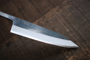 Kosuke Muneishi Hand forged blank blade Blue #2 steel Kurouchi Kiritsuke Gyuto knife 185mm