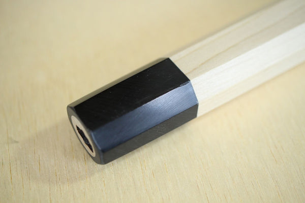 Japansk Magnolia traditionel ottekantet træhåndtag blank brugerdefineret knivfremstillingsværktøj M 134mm