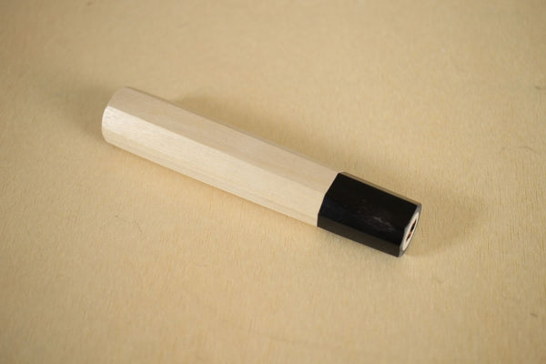 Japanische Magnolie, traditioneller achteckiger Holzgriff, Rohling, individuelles Messerherstellungswerkzeug, M 134 mm
