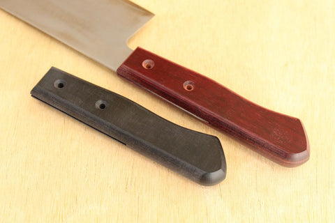 Half-Tang-Messer, Holzgriff, blankes komprimiertes Schichtholz M