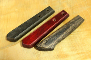 demi-couteau tang manche en bois blanc bois lamellé-collé compressé S
