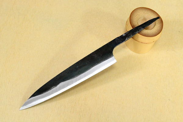 Ibuki Tanzo Blanko-Klinge, geschmiedet, blauer Nr. 1-Stahl, Kurouchi Petty-Messer, 150 mm