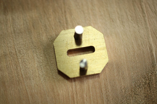 ibuki octagon custom wa handle Brass Bolster making tool thickness 3 mm with pins