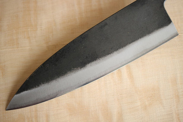 Kosuke Muneishi Hand forged blank blade Blue #2 steel Kurouchi Funayuki Gyuto knife 185mm