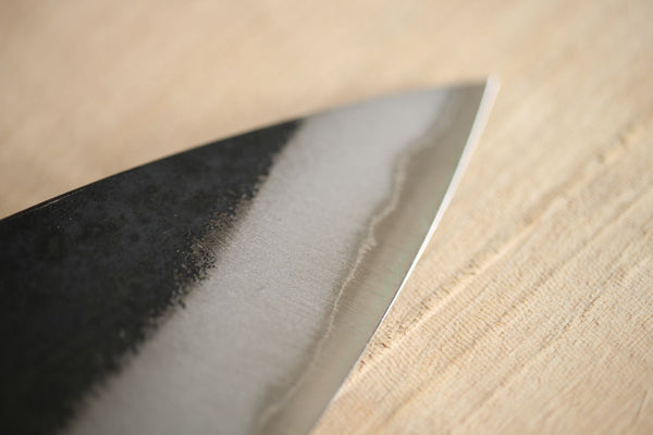 Kosuke Muneishi Hand forged blank blade Blue #2 steel Kurouchi Funayuki Gyuto knife 185mm