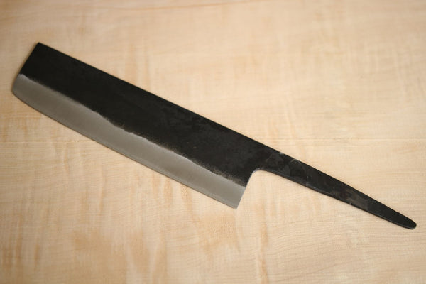 Kosuke Muneishi Hand forged blank blade Blue #2 steel Kurouchi Nakiri knife 160mm