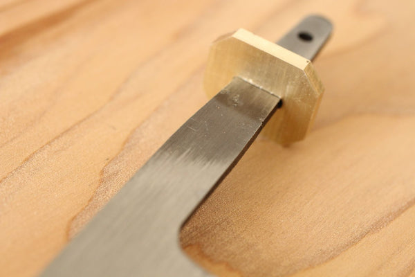 Ibuki octogone chef couteau garde Brass Bolster outil de fabrication épaisseur 3 mm de large