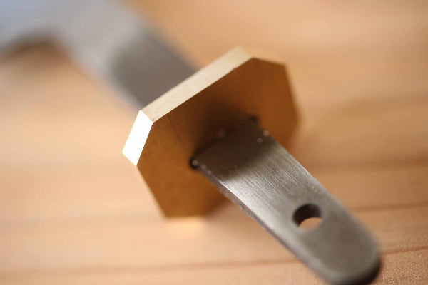 Ibuki octágono cuchillo protector Brass Bolster que hace la herramienta de espesor 3mm de ancho