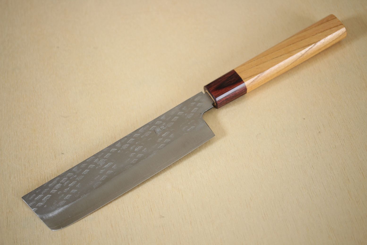 Japanese Zelkova octagon wooden knife wa handle blank Mahogany