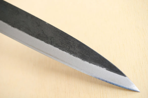 Kosuke Muneishi Handgeschmiedete Blankoklinge, blauer Kurouchi-Sashimi-Messer Nr. 2 aus Stahl, 240 mm