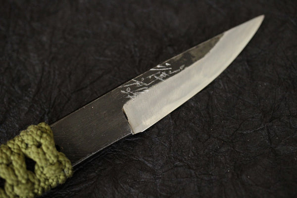 Shokei Tsukamaki Kurouchi white 2 steel Hanmaru Tanto Fixed Blade Knife 70mm