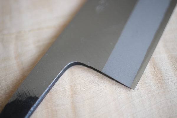 Kosuke Muneishi Hand forged blank blade Blue #2 steel Polished Kiritsuke Santoku knife 150mm