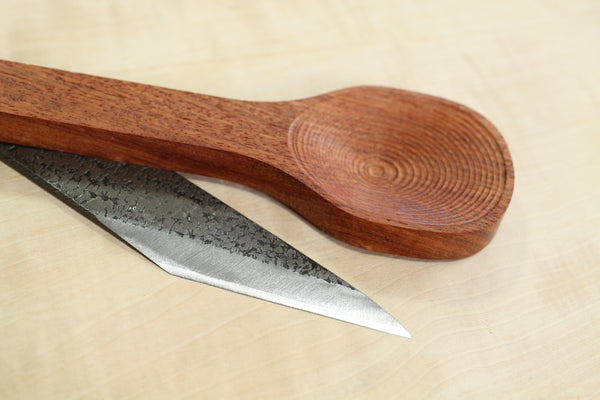 ibuki craft wood carving dinner spoon making kit with Japanese kiridashi knife for beginners