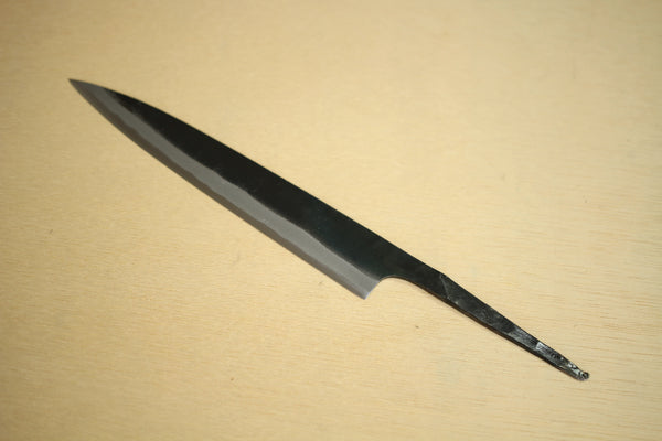 Ibuki tanzo blank blad smedet blå #1 stål Kurouchi Sashimi kniv pålægsmaskine 185mm