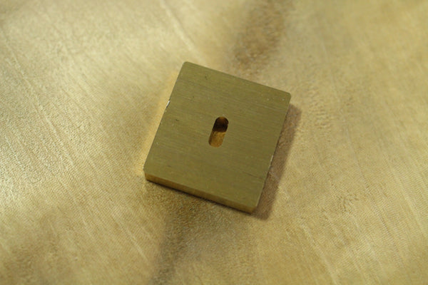 couteau ibuki Brass Bolster Flax-leaf pattern asanoha making tool bricolage pièce épaisseur 4 mm