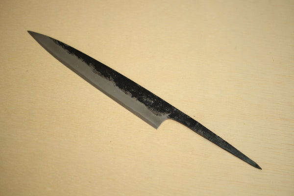 Ibuki Tanzo Blanko-Klinge, geschmiedet, blauer Nr. 1-Stahl, Kurouchi-Sashimi-Messerschneider, 165 mm