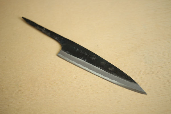 Ibuki Tanzo Blanko-Klinge, geschmiedet, blauer Nr. 1-Stahl, Kurouchi Petty-Messer, 120 mm