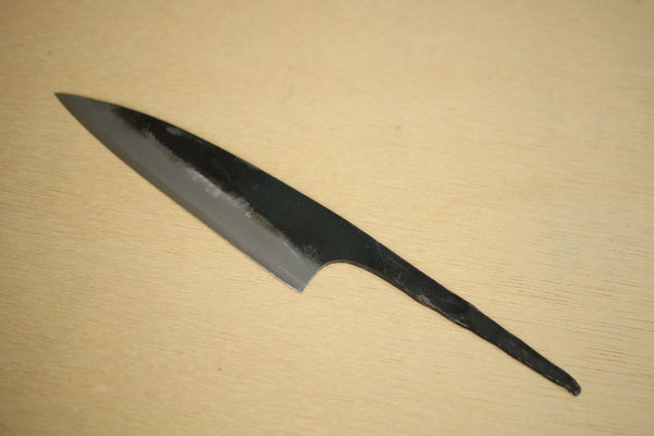 ibuki tanzo blank blade forged blue #1 steel Kurouchi Petty knife 105mm
