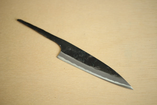 ibuki tanzo blank blade forged blue #1 steel Kurouchi Petty knife 105mm