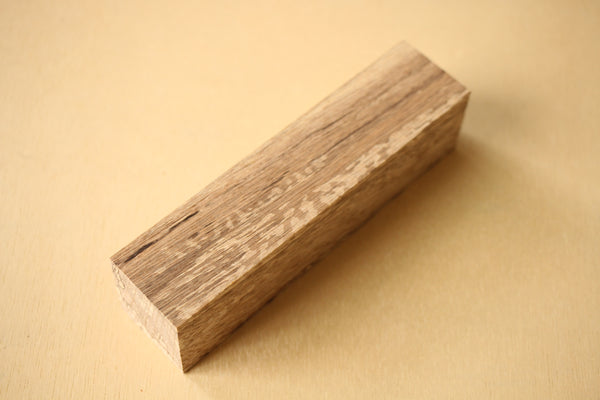 Japanese shirakashi quercus oak wood knife handle blank A 160 x 40 x 39 mm