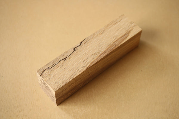 Couteau japonais shirakashi en bois de chêne quercus manche blanc B 160x40x39mm