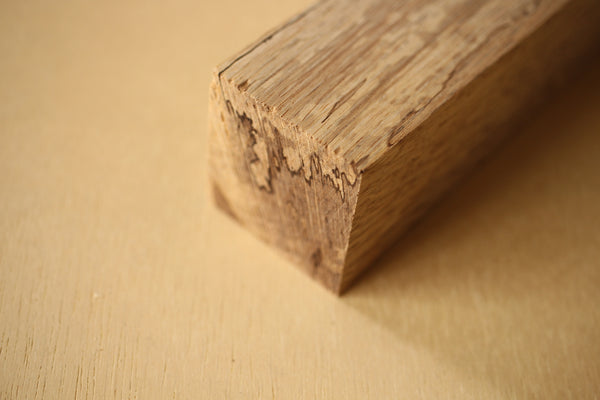 Messergriff aus japanischem Shirakashi-Quercus-Eichenholz, Rohling B 160 x 40 x 39 mm
