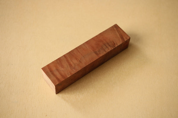 Japanese Cinnamonum camphora gnarl wood knife handle blank B 150 x 37 x 30 mm