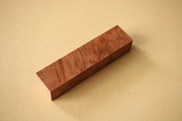 Cuchillo de madera japonés canela camphora gnarl mango de cuchillo en blanco C 150 x 37 x 30 mm