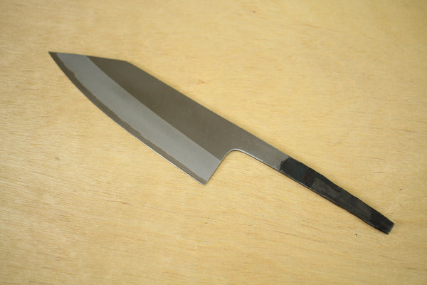 Kosuke Muneishi Hand forged blank blade Blue #2 steel Polished Kiritsuke Tanto knife 120mm