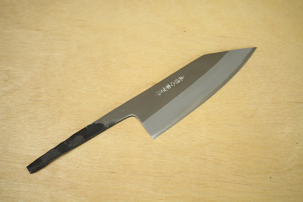 Kosuke Muneishi Hand forged blank blade Blue #2 steel Polished Kiritsuke Tanto knife 120mm