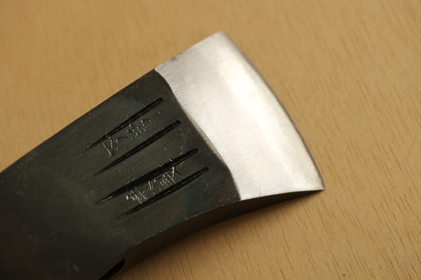 Japanese Hatchet knife blank Axe Hidetsune hand forged S55C steel Kowariono 550