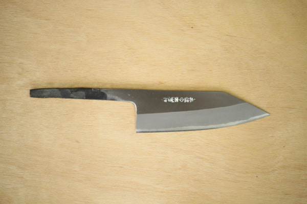 Kosuke Muneishi Håndsmedet blad Blå #2 stål Poleret Kiritsuke Tanto kniv 120mm