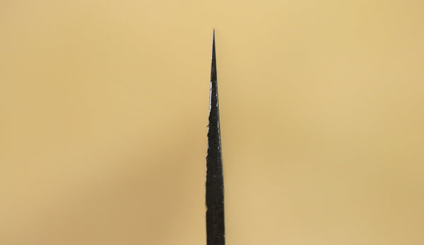 Ibuki gehämmerte Aogami-Klinge aus superblauem, blankem Kiritsuke-Gyuto-Stahl, 185 mm, mit Holzsaya
