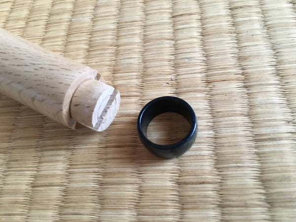 Japonais Quercus myrsinifolia manche en bois blanc personnalisé couteau faisant l'outil 150mm
